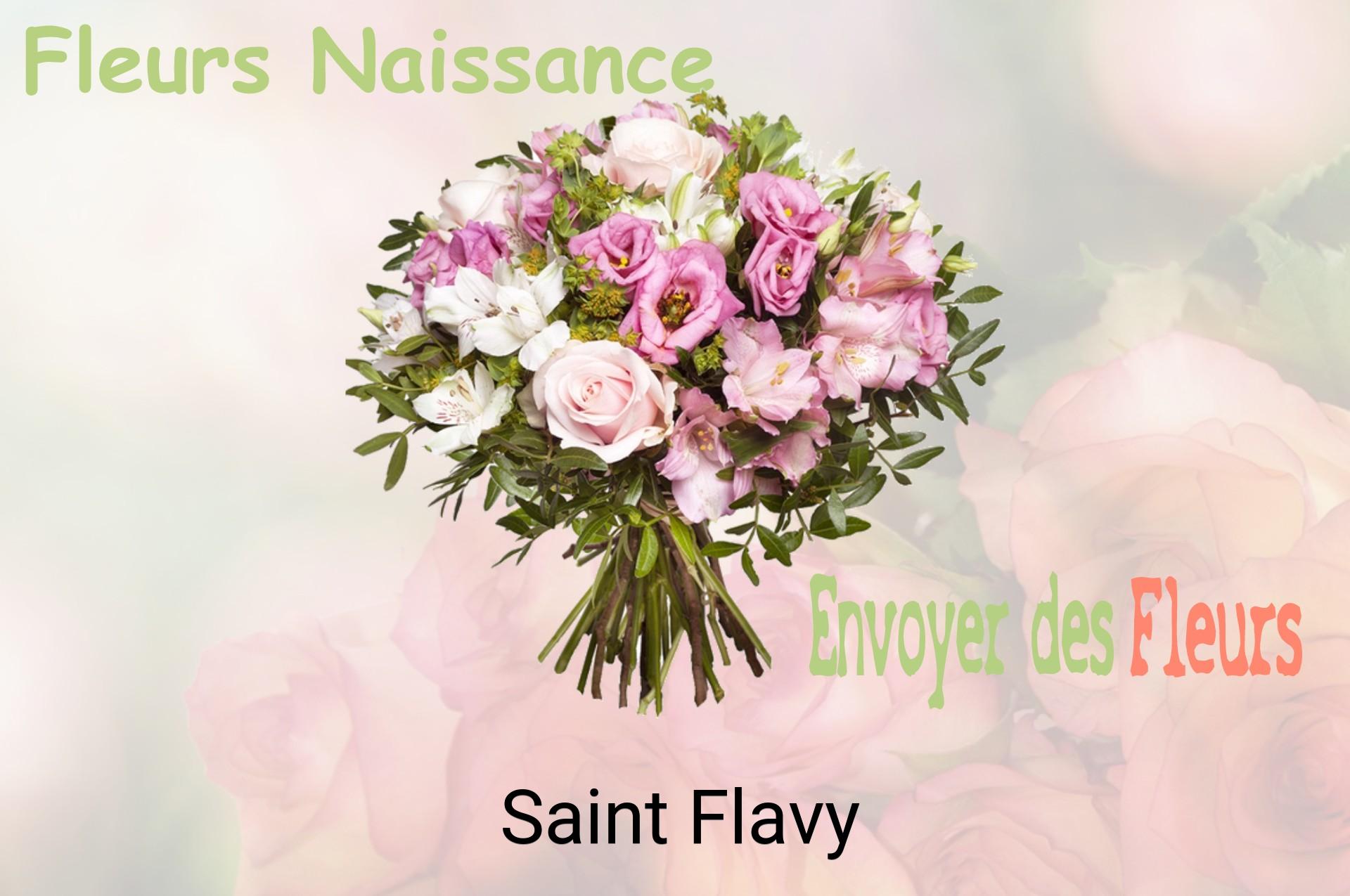 Bouquet de fleurs de naissance livré à Saint-Flavy
